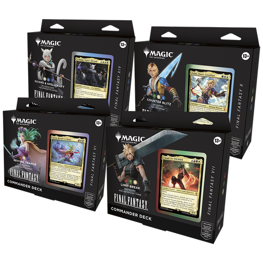 Final Fantasy Commander Deck Set of 4